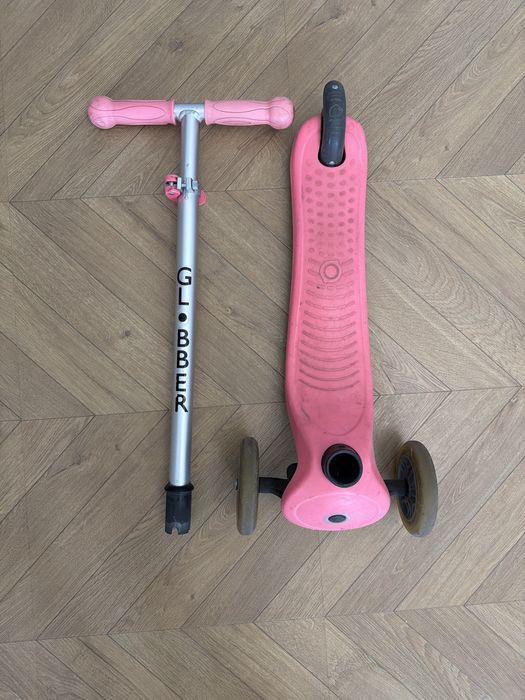 Самокат 3-х колесный Globber Foldable Lights