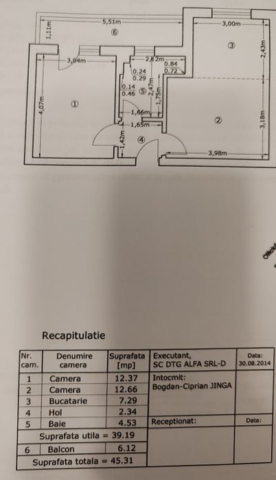 Vând apartament 2 camere