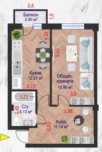 Ipoteka, Komissiyasiz, Arzon 1 xonalik uy bor. Bizga mu