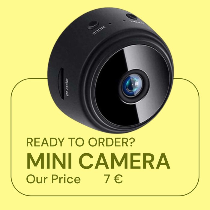 Безжична WiFi мини магнитна камера, домашна охрана