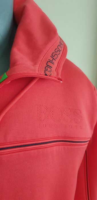 Hugo Boss Green Full Zip Mens Size L ОРИГИНАЛ! Мъжки Суичер!