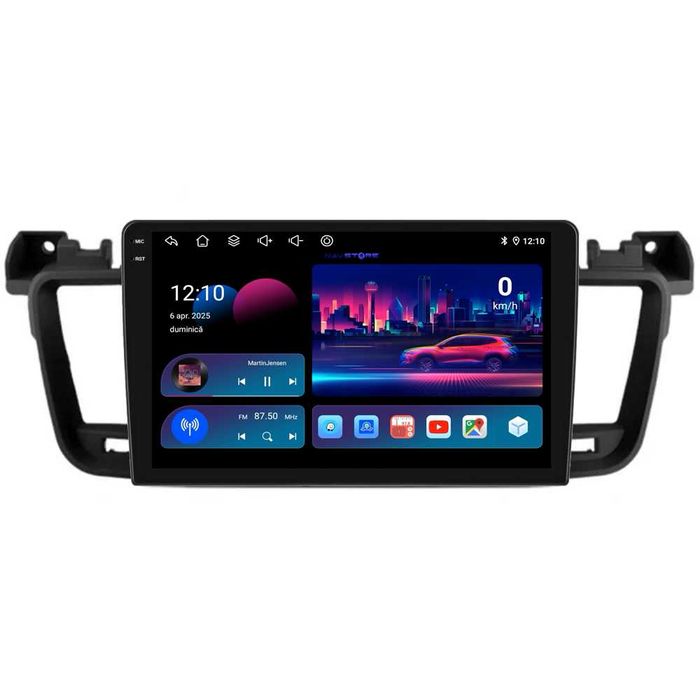 Navigatie Dedicata Android Peugeot 508, 9 Inch, Bluetooth, Carplay