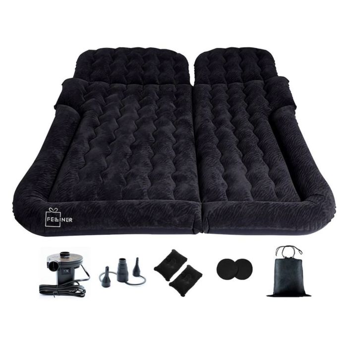 Saltea auto gonflabila noua, nefolosita, dimensiuni 174 X 126 cm, negru