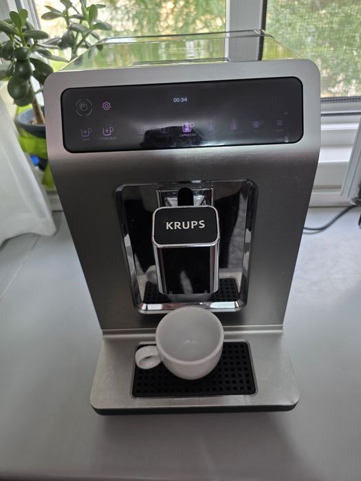 Espressor automat KRUPS Evidence Plus EA894T10, 2.3 L, 1450 W, 15 bari, Argintiu/ Negru