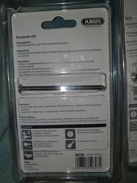 Abus yale Würth Berner