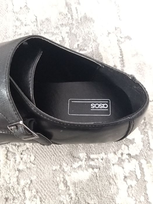 Asos Monk in black pantofi barbati
