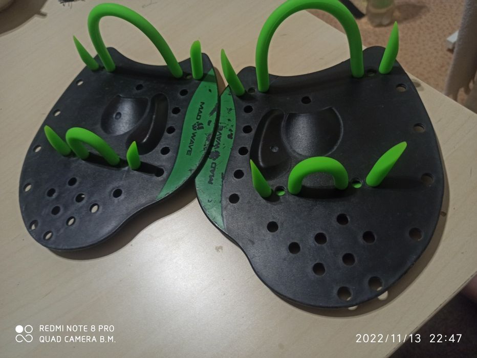 Ласты, лопатки для плавания