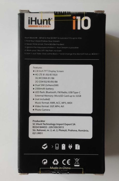 Telefon iHunt Strong i10 4G - Dual SIM, Lanterna, Radio FM (Fara Baterie)