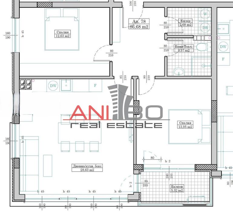 Продава се Тристаен апартамент в Варна, Победа - 98 кв.м за 1990 €/кв.м - Снимка #1