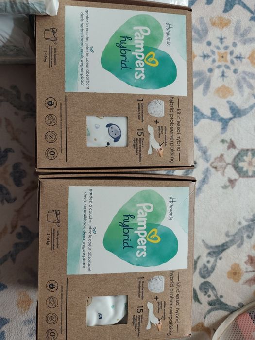 Памперси Pampers premium care 3 и хибридни гащи Pampers hybrid