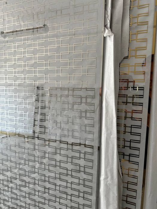 Декоративные зеркала, арт стекло, рифленое стекло золотистое и серебри