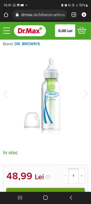 Sticluțe bebe noi,munchkin/dr'brown's