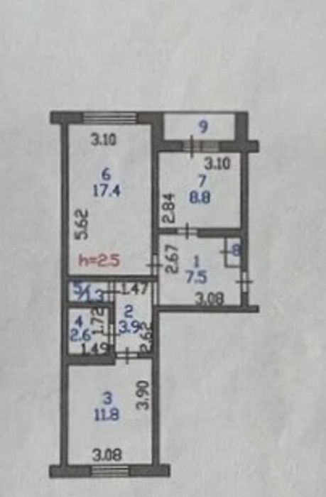 Уютная 2-комнатная квартира в отличном районе!