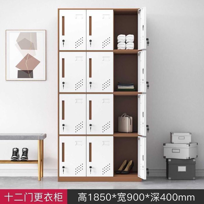 Шкаф для одежды с металлическими дверями – для офисов и сотрудников