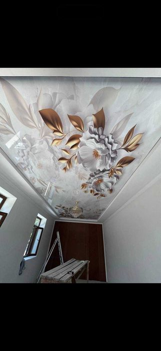 Натяжной потолок с фотопечатью 3D | rasmli natyajnoy potolok