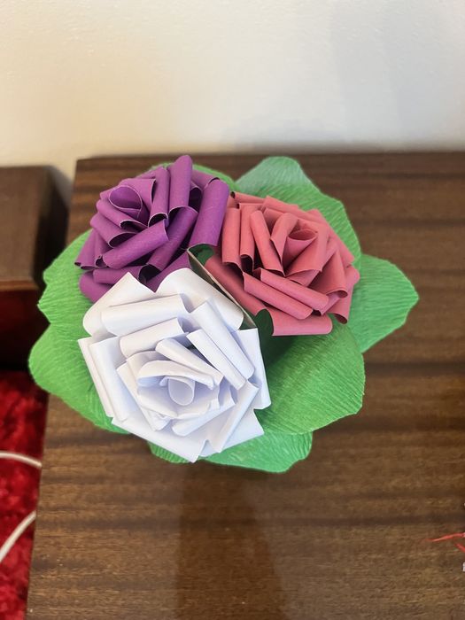 Хартиени цветя за декорация