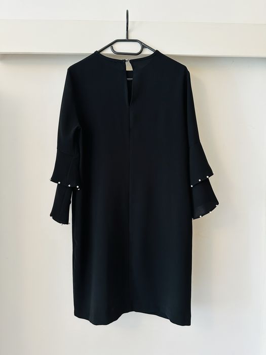 Rochie neagra scurta, maneca 3/4, marimea 36