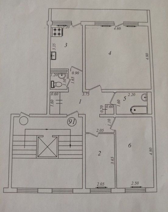 ЮНУСАБАД-15 КВАРТАЛ 3х ком/6этаж/9 Новый Евроремонт! 72м²