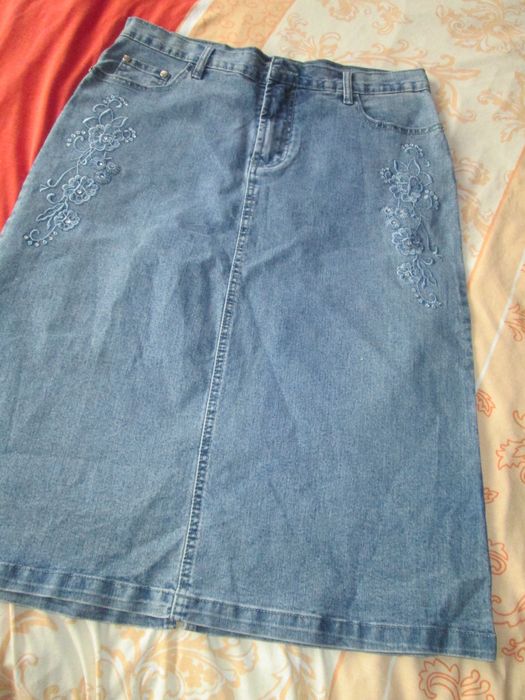 fusta blugi albastra 40