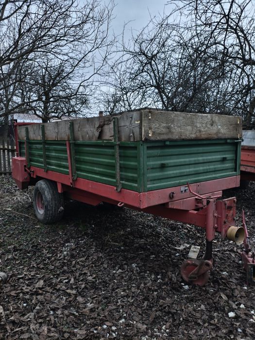 Mig de gunoi 6 t, remorca împrăștiat bălegar, gunoiera