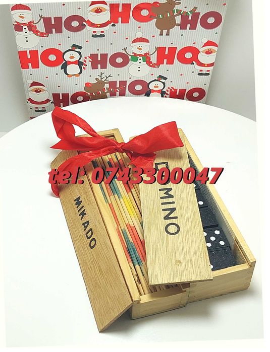 Pachet Craciun  Joc Marocoo mikadoSi Domino  Transport Gratuit