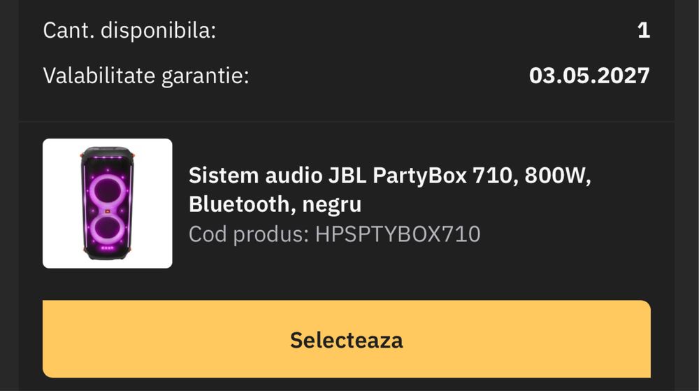 JBL Partybox 710 800w