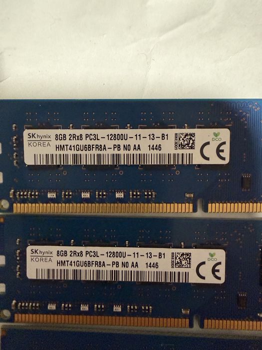 Kit 16GB (2x 8GB) memorie RAM, DDR3, 1600MHz, modele Kingston/SKhynix/Samsung