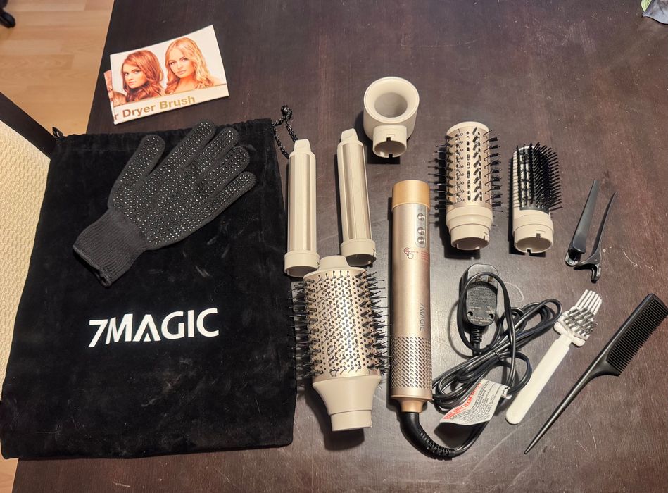 7MAGIC четка за сешоар и уред за оформяне на коса 6 в 1