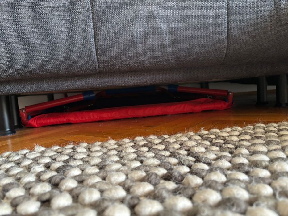 Trambulina de interior pliabila