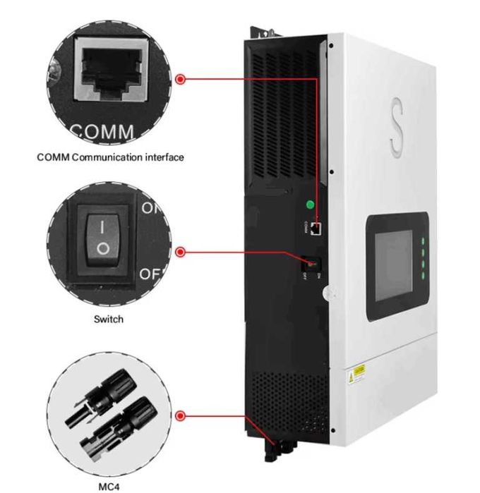 Invertor hibrid OFF-GRID Solid Volt 10kW 48V panouri solare