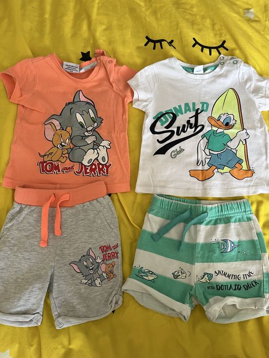 Haine bebe tricou si pant scurti