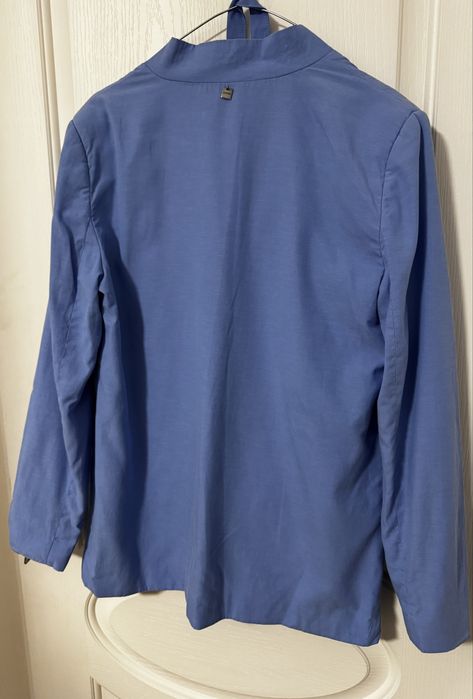 Дамски костюм – сако и панталон, син