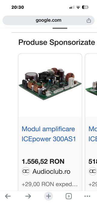 Modul amplificare Bang Olufsen icepower 300as1