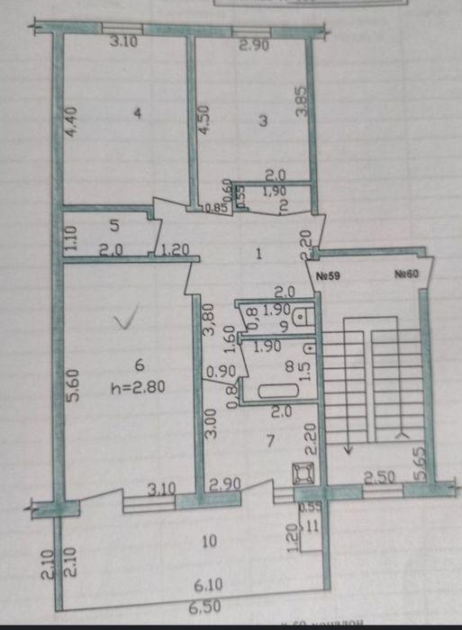 Квартира 3х комнатная под РЕМОНТ!