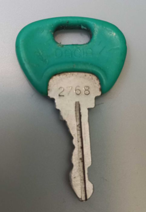 Breloc cheie colecție verde contact Dacia 1410 Sport 1988