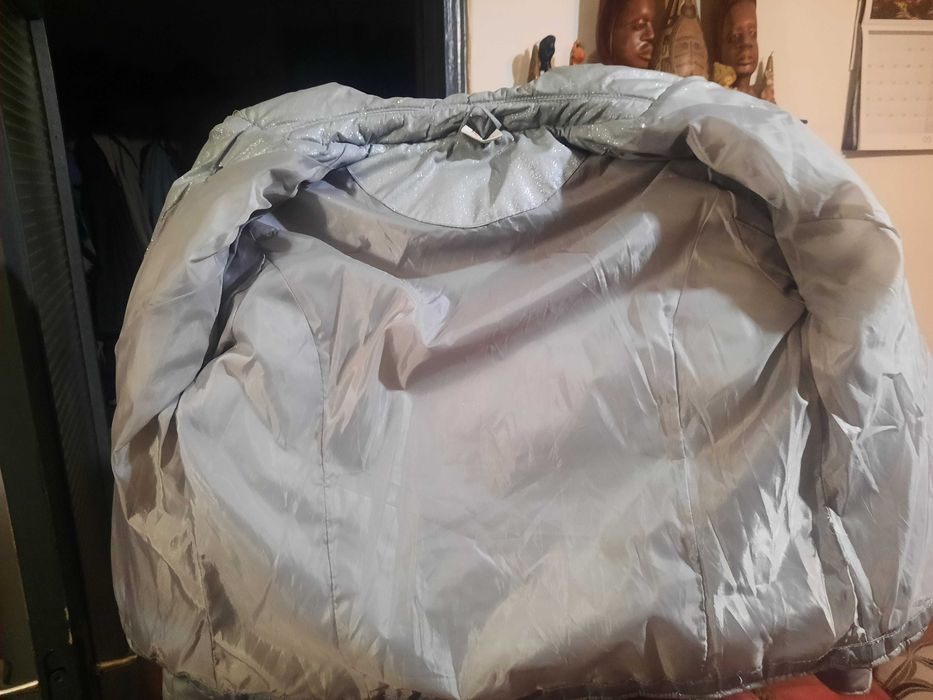 geaca argintie stralucitoare