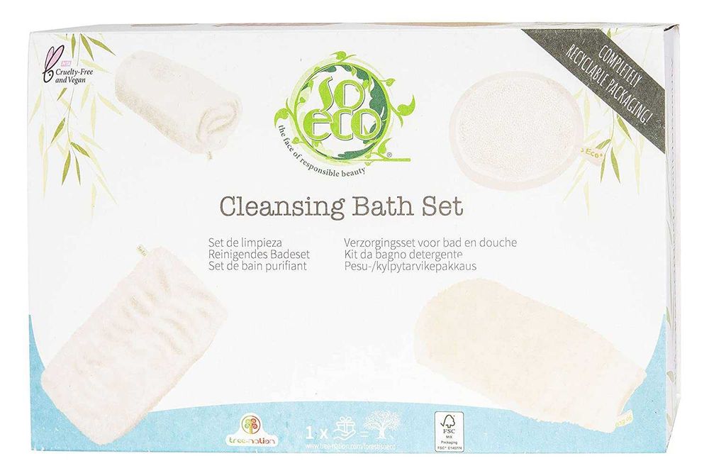 Set So Eco de 4 articole pentru demachiere, peeling si curatare