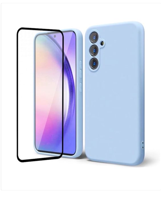 Samsung A21S/A32/A34/A35/A16/A06 Husa Silicon Inter Fin + Folie Sticla