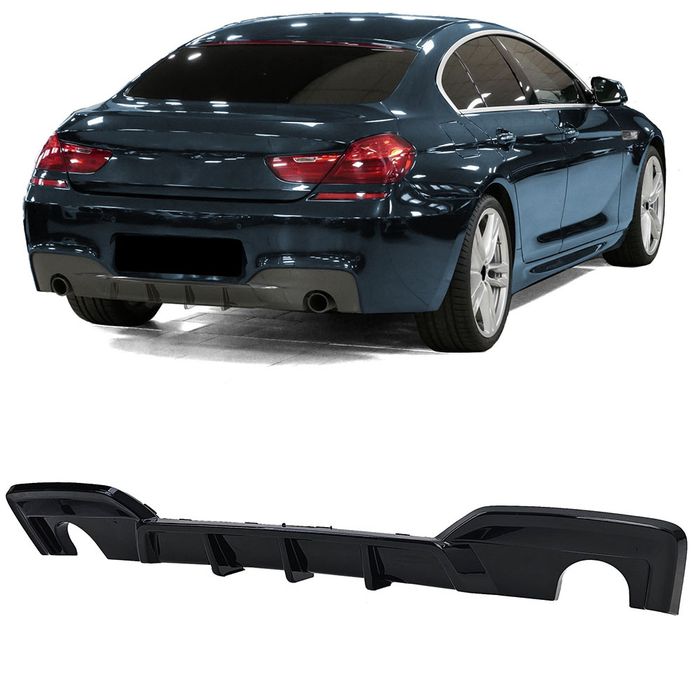 Difuzor Ornament Evacuare dublu stop Led Frana bara spate BMW Seria 6 F06 F12 F13