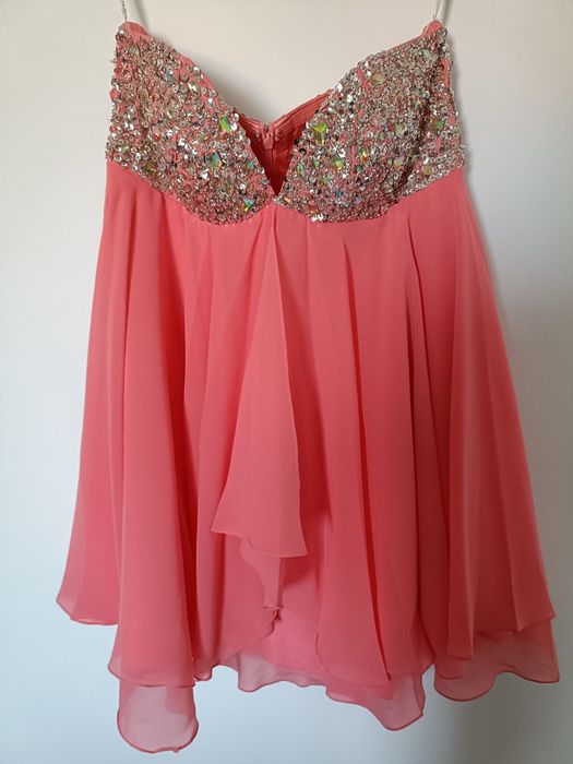 Rochie de ocazie corai, mărimea M