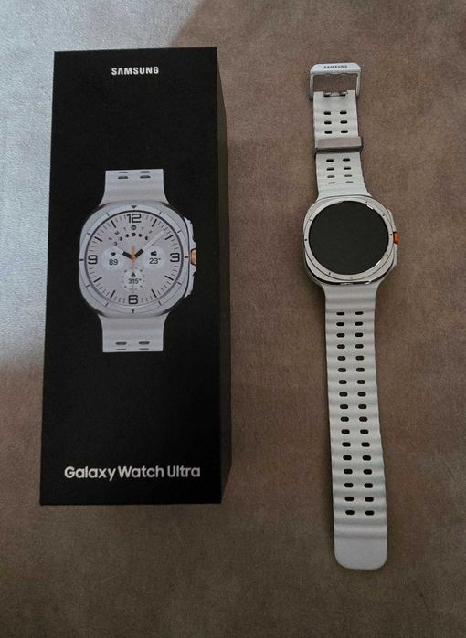 Samsung Galaxy Watch Ultra, 47mm, LTE, Titanium White (model 2024) stare excelenta!