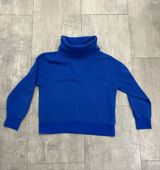 Дамски син пуловер