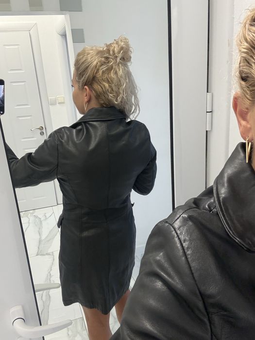 Зимно палто в червен цвят