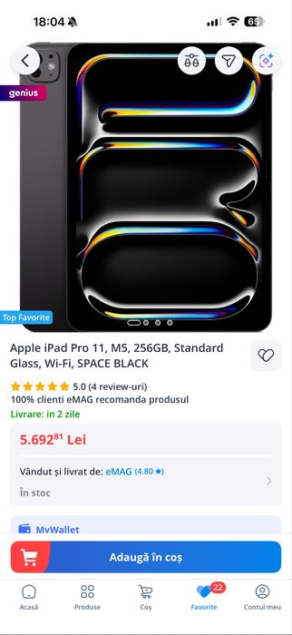 iPad Pro M5 11’ - 256gb - Space Black - Garantie - FULLBOX !