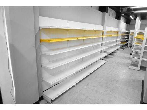 Бели Метални модулни стелажи за магазин