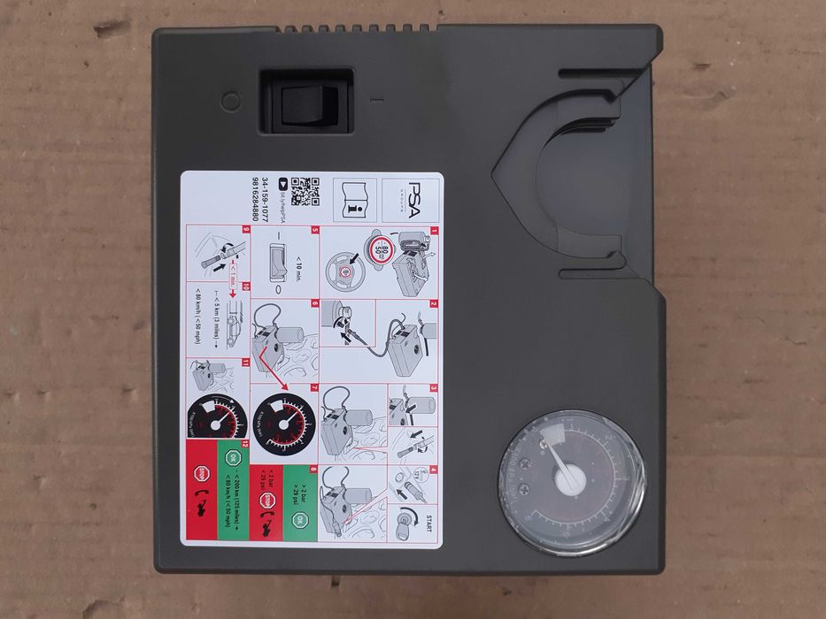 Compresor auto umflat roti + spuma pt. gama PEUGEOT, CITROEN, OPEL