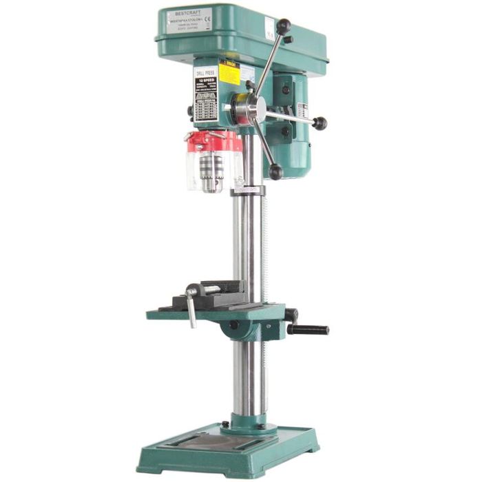 Masina de gaurit fixa cu coloana, de banc, 1450 W, 12 viteze, Kraft