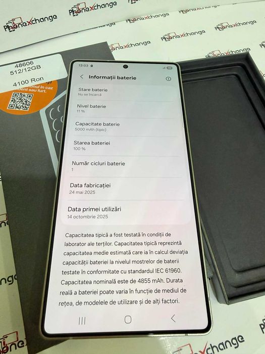 Samsung S25 Ultra 512/12GB Titanium Black Ca NOU   48606