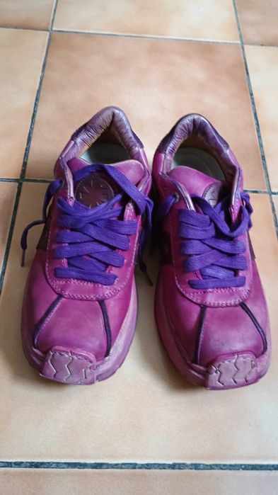 Bocanci ART din piele Goth Rock Punk Funky Style stare foarte buna 39