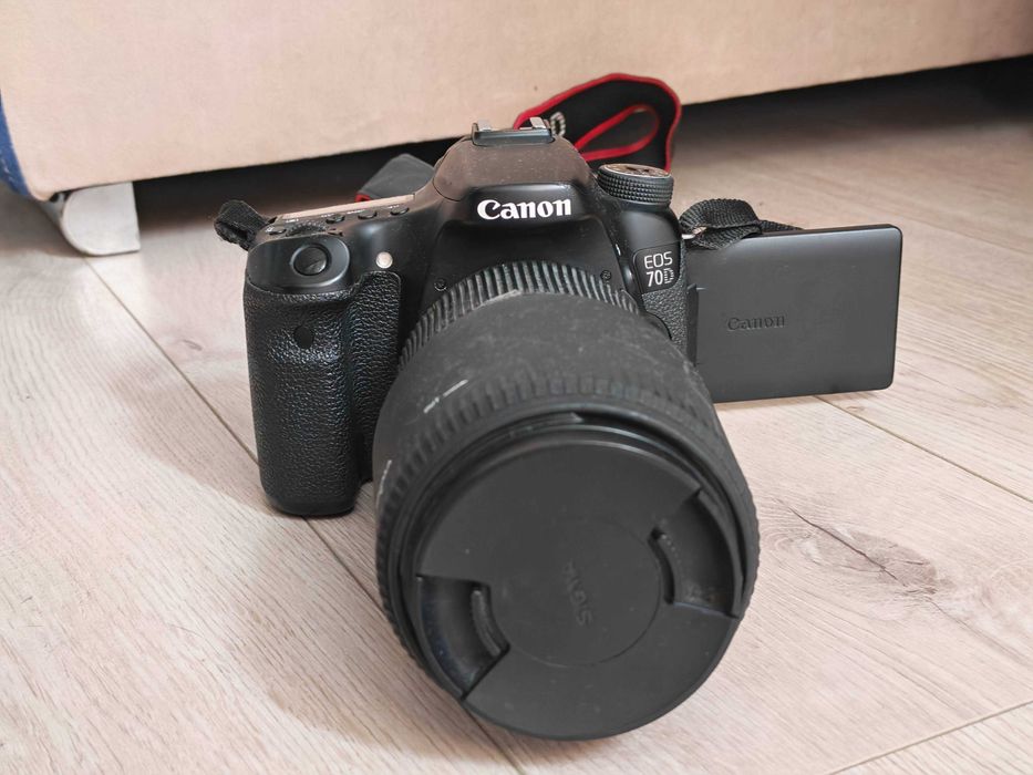Aparat foto dslr Canon 70 d +  2 obiective